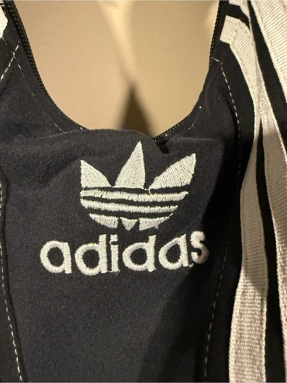 Adidas Cute Custom rework womens three stripes purse w/Scrunchie handle